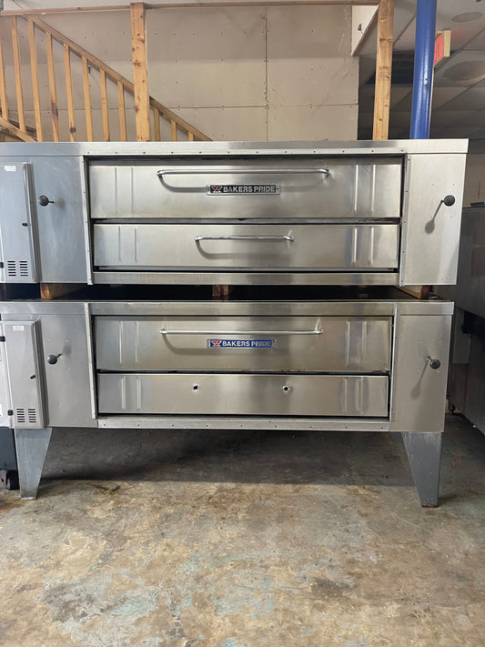 Bakers Pride Double Stack Gas Pizza Ovens Super Deck Series Y-800 Y-802