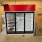 Set of Masterbilt Glass Door Merchandiser Coolers 3 Door and 6 Door with Condensing Units